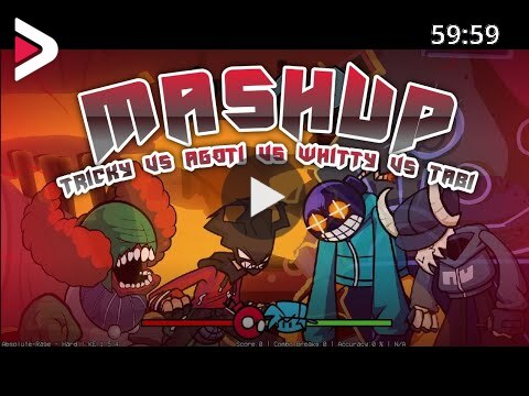 Tricky Vs Agoti Vs Whitty Vs Tabi Mashup Mod Friday Night Funkin X A N D E R دیدئو dideo