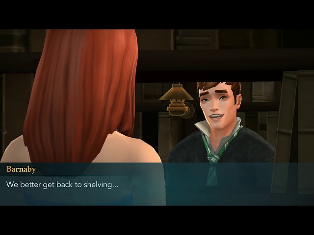Library scene Barnaby | First Date (Side Quest) | Harry Potter Hogwarts  Mystery دیدئو dideo