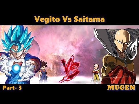 Vegito (All Forms) Vs Saitama (One Punch Man) [What-If]-Sprite Gameplay || Goku  Vs Saitama Part- 3 دیدئو dideo
