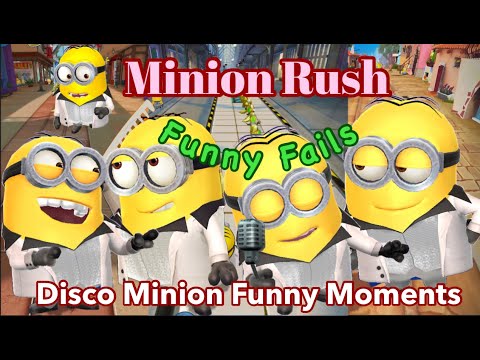 Minion Rush Funny Fails with Disco Minion Funny Moments Minion Rush Funny  Video دیدئو dideo