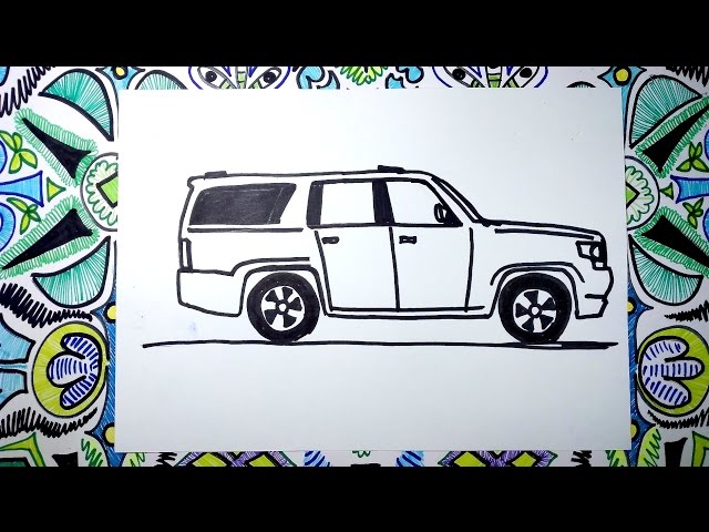 Aprende a dibujar una camioneta Chevrolet Suburban 2017 دیدئو dideo