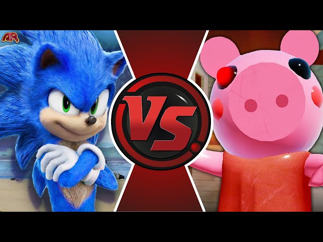 SONIC vs PIGGY! (Sonic The Hedgehog vs Piggy Roblox Animation) Cartoon Fight!  دیدئو dideo