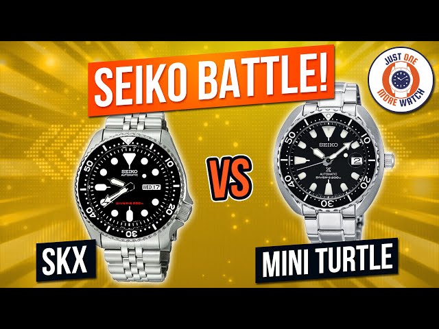 Seiko Battle! SKX vs Mini Turtle! To The Death.... دیدئو dideo