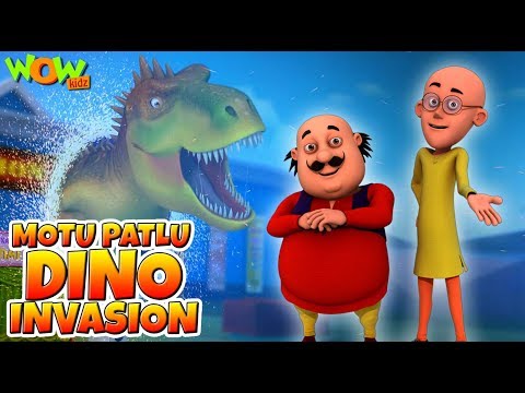 Motu Patlu Dino Invasion - Full Movie | Animated Movies For Kids | Wow Kidz  دیدئو dideo