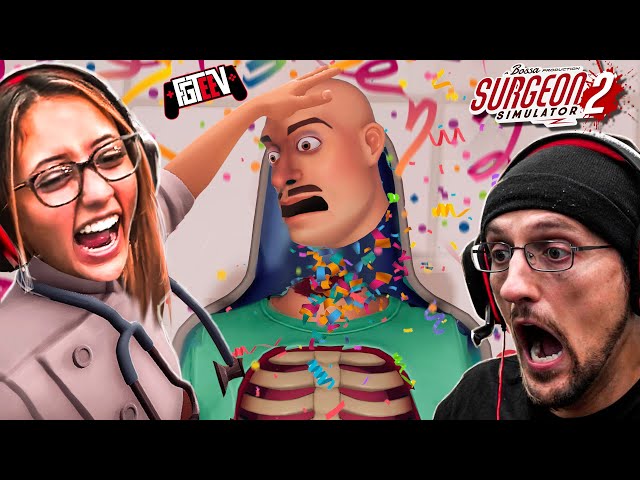 SURGEON SIMULATOR 2: Lexi vs Bob? You're FIRED! (FGTeeV Hilarious Co-Op  Game) دیدئو dideo