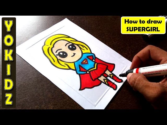HOW TO DRAW SUPERGIRL CARTOON دیدئو dideo