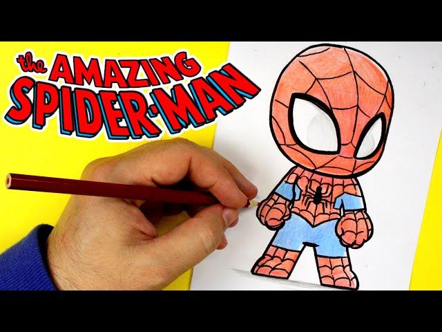 COMO DIBUJAR A SPIDERMAN KAWAII - Dibuja a Spiderman de PS5 facil con  365BOCETOS دیدئو dideo
