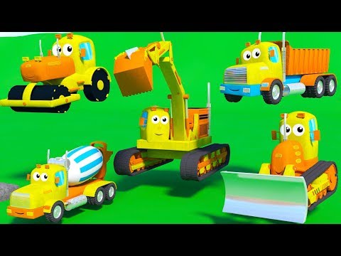 MIGHTY MACHINES CONSTRUCTION SONG FOR KIDS WITH DUMP TRUCK BULLDOZER  EXCAVATOR دیدئو dideo
