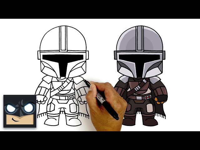 How To Draw The Mandalorian | Cartooning Club Tutorial دیدئو dideo