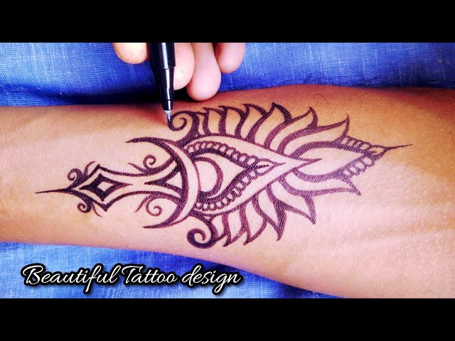 Beautiful and simple Tattoo for hand || tattooandartbykk دیدئو dideo