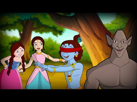 Krishna - Vyomasour Ka Jaal | funny cartoons for kids | Hindi cartoons for  kids دیدئو dideo