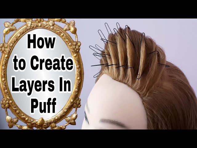 How To Create Layers In Puff || KAshees Hairstyles || Asian Wedding  Hairstyles دیدئو dideo