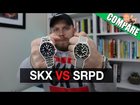Seiko SKX vs Seiko 5 SRPD (aka 5KX) دیدئو dideo