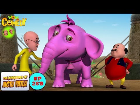 Gulabi Hathi - Motu Patlu in Hindi - 3D Animated cartoon series for kids -  As on Nickelodeon دیدئو dideo