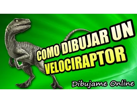 como dibujar un velocirraptor | como dibujar un velociraptor paso a paso |  dinosaurio دیدئو dideo