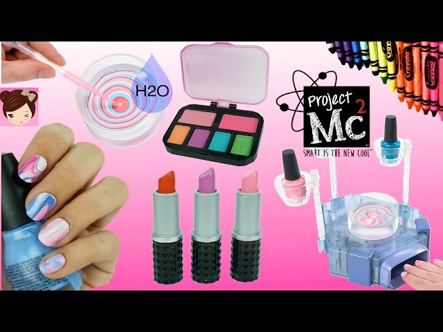 Project Mc2 Beauty Experiments H2O Nail Kit DIY Crayon lipsticks Lip Balms  دیدئو dideo