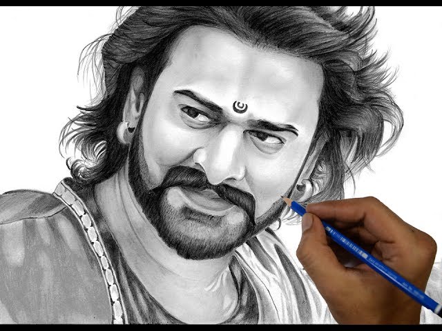Drawing Bahubali Prabhas | Bahubali 2 Realistic Sketch | Timelapse دیدئو  dideo