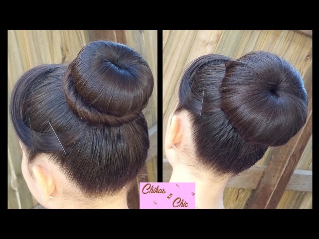 Hair style Classic Donut Bun (2 Options!) | Quick and Easy Hairstyles | Dance  hairstyle دیدئو dideo