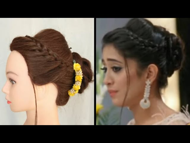 EASY HAIRSTYLE FOR WEDDING \ PARTY \ CERECONY INSPIRED BY NAIRA \\ AWESOME  PARTY HAIRSTYLE FOR GIRLS دیدئو dideo