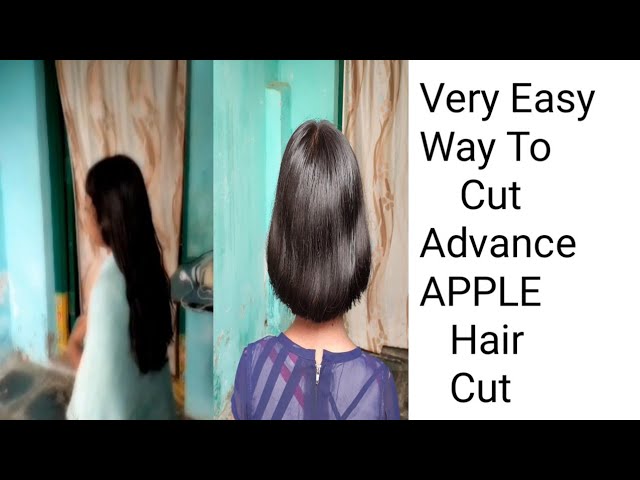 How we Cut Apple haircut/Long to Short Hair Cut/Baby Blunt Cut  /Saleemunnisa Natural Tips دیدئو dideo