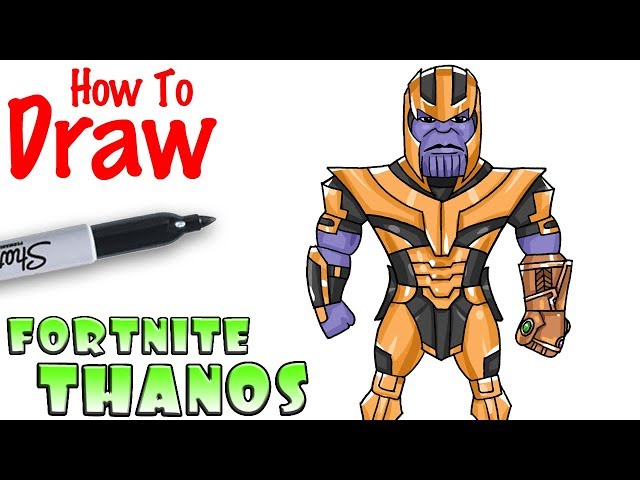How to Draw Thanos in Fortnite | Avengers دیدئو dideo