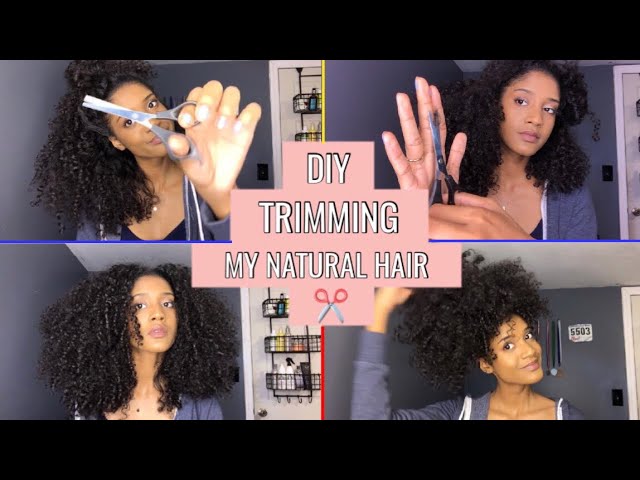Safely Trim Your Curls At Home | curl by curl method دیدئو dideo