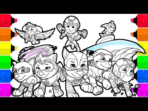 Paw Patrol Mighty Pups Coloring Pages For Kids Ø¯ÛØ¯Ø¦Ù Dideo