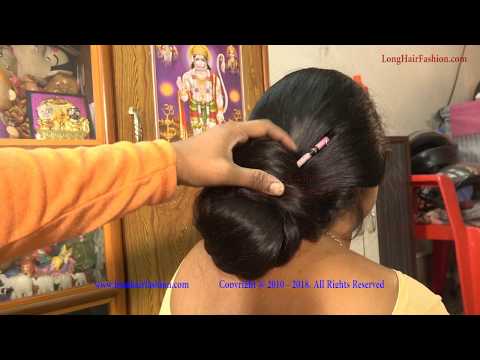 Solid Sensational Dense Calf Length Long Hair Bun Chipped & Grab with Stick  Play دیدئو dideo