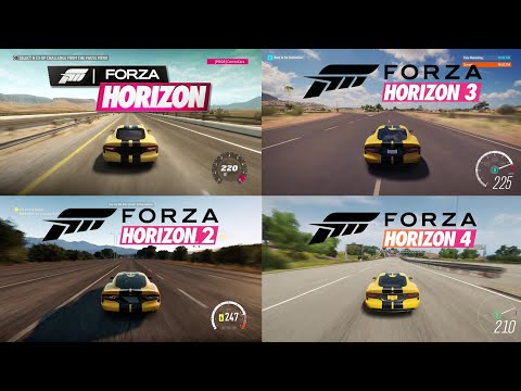 Forza Evolution Of The WORST Sounding Car In FH4 l Forza Horizon 1,2,3,4, Top Speed Comparison دیدئو