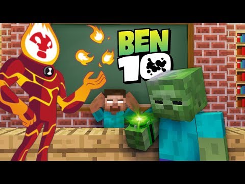 Monster School : BEN 10 OMNITRIX GAME CHALLENGE - Minecraft Animation دیدئو  dideo