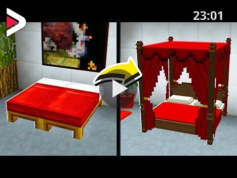 Build In Minecraft, How To Make A Cool Bed In Minecraft No Mods