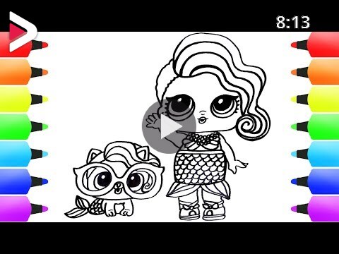 LOL SURPRISE MERMAID! Draw Your Amazing LOL Doll Easy Drawing Video دیدئو  dideo