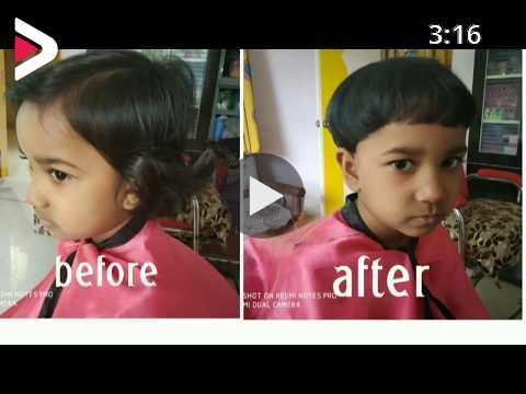 little girl baby apple hair cut دیدئو dideo