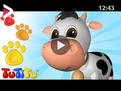 Cow - learn animals toys names with TuTiTu دیدئو dideo