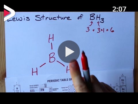 How to Draw the Lewis Structure of BH3 (Boron Trihydride) دیدئو dideo