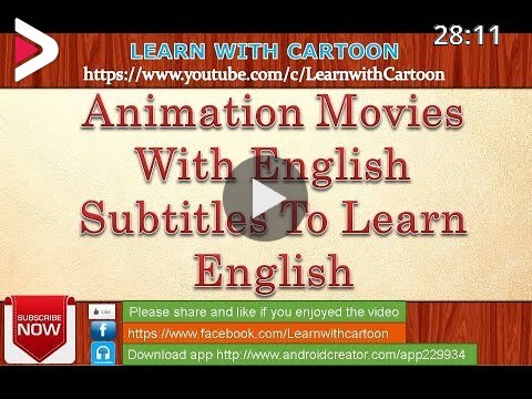 animation movies with english subtitles to learn english - learn english  through cartoon دیدئو dideo