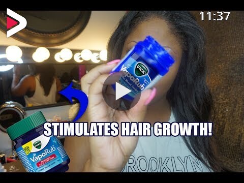 I use Vick's Vapor Rub on My Hair! | Hair Growth Hack دیدئو dideo