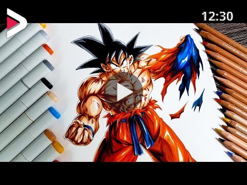 Drawing Goku Kaioken Incomplete دیدئو dideo