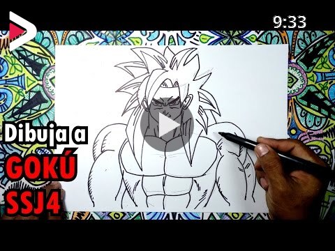 Cómo dibujar fácil a Goku SSJ4 - Dragon Ball Super Saiyajin 4 دیدئو dideo