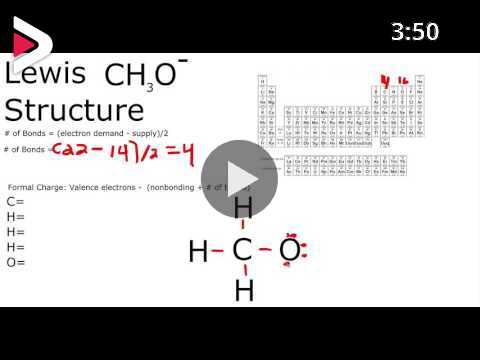 CH3O- Lewis Structure دیدئو dideo