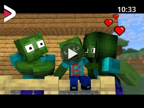 Monster School: Family Zombie Life - Sad Story But Happy Ending - Minecraft  Animation دیدئو dideo